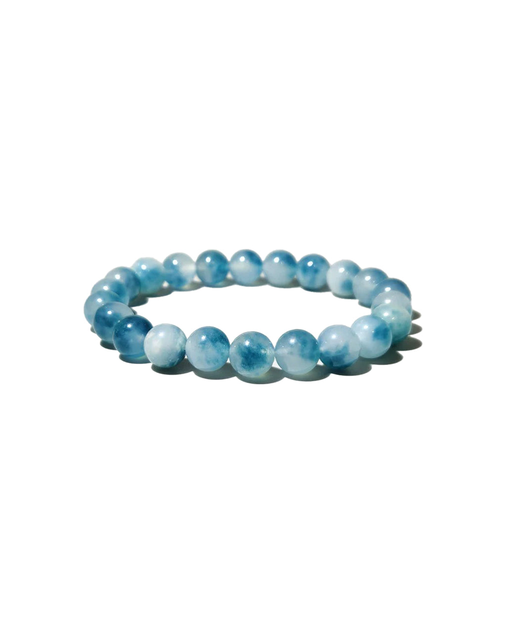 Healing Waters - Aquamarine Crystal Bead Bracelet Amora
