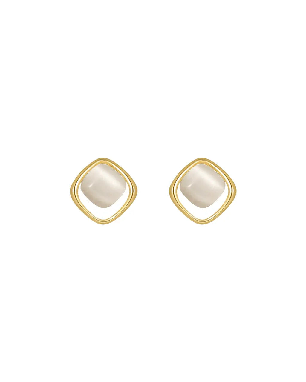 Moonlit Reverie - 18k Gold & Moonstone Earrings Amora