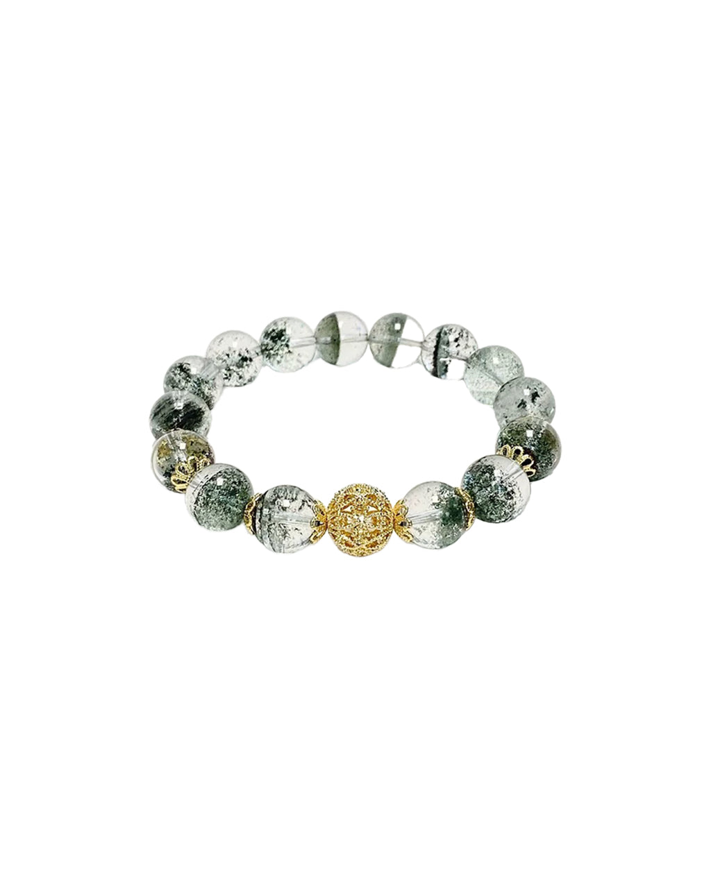 Spirit of Clarity - Green Phantom Quartz Healing Bracelet Amora