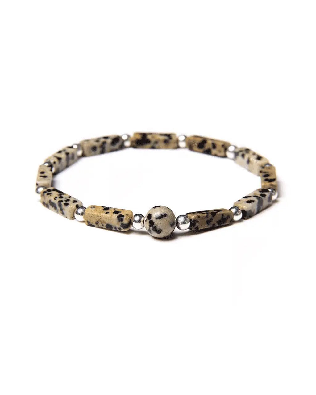 Dalmatian Jasper Totem Crystal Bracelet for Strength and Protection
