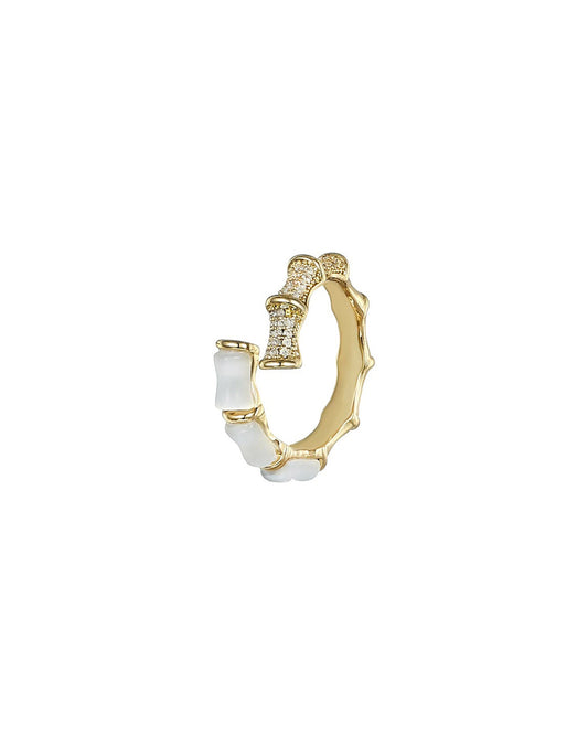 Whispers of Nature - Moonstone & Diamond Ring Amora